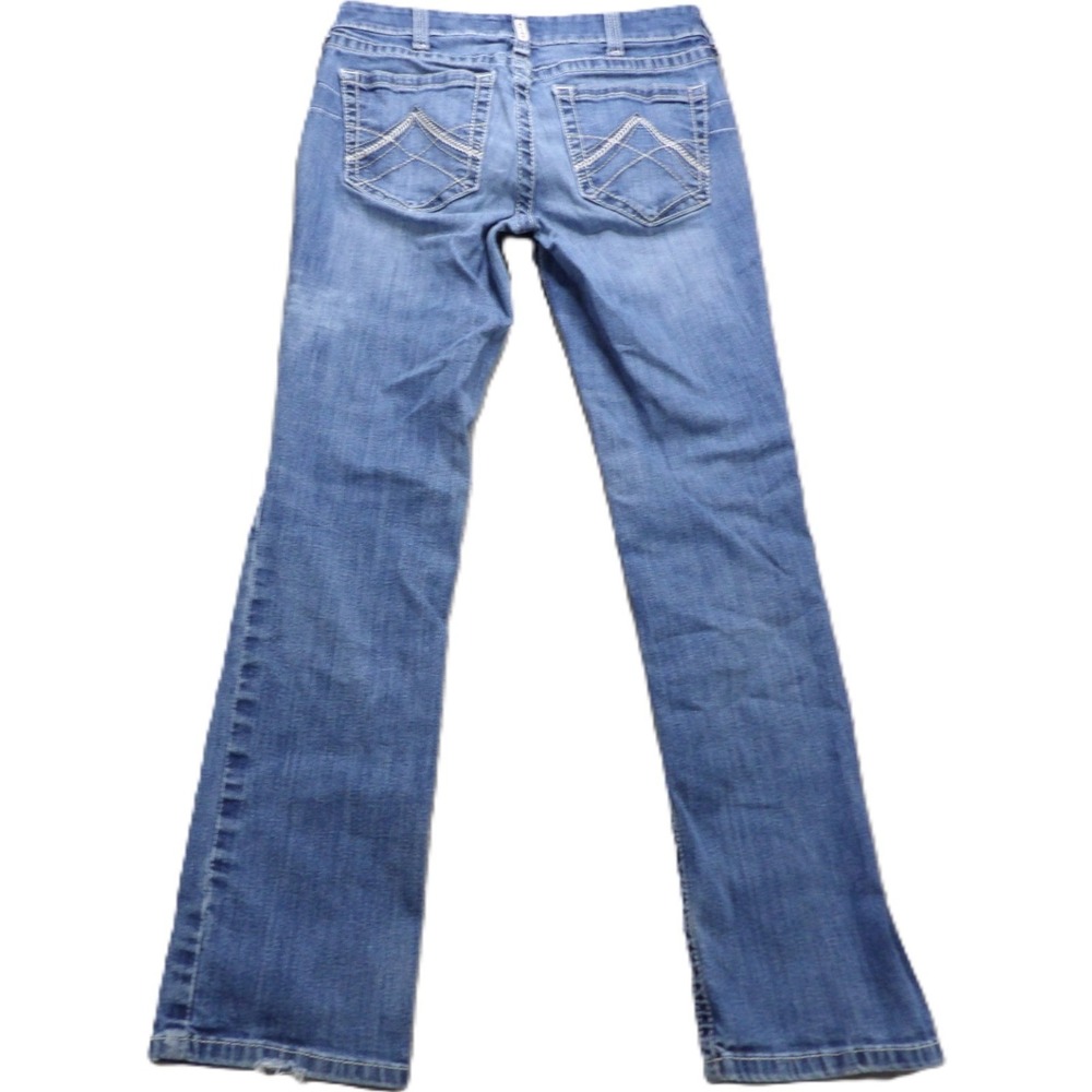 Ariat Real Jeans Women 30R Blue Bootcut Stretch Denim Western Rodeo Cowgirl Work